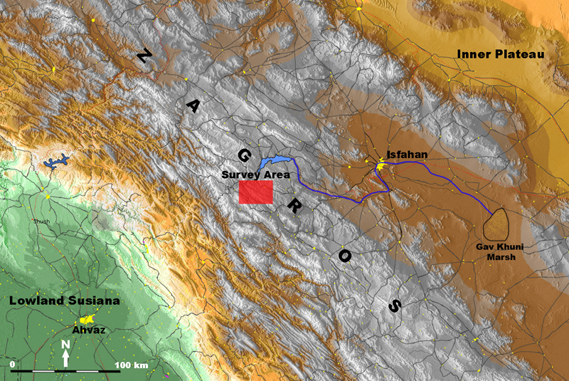 map of zagros mountains. of the Zagros Mountains.