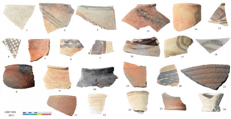 Figure 5. A selection of the collected pottery from the site (fourth and third millennium BC).